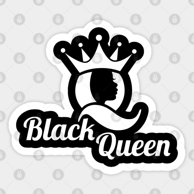 Black Queen, Black woman, Black girl magic Sticker by UrbanLifeApparel